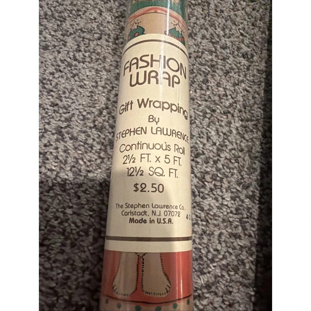 Vtg Christmas Wrapping Paper Rolls Lot 7 New Sealed Cleo, Norcross, Gibson, Hugg